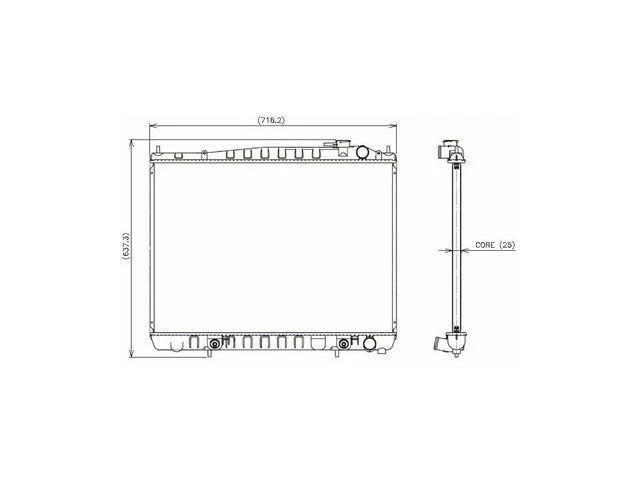Radiador Denso 47MWKH41 para Nissan Pathfinder 1996 1997 1998 1999 2000 Foto 1 de 1