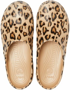 crocs leopard sandals
