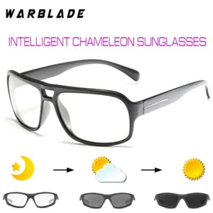 Photochromic Polarized Sunglasses - UV400 Chameleon Sun Glasses Men Eyewear 1pc - Picture 1 of 40
