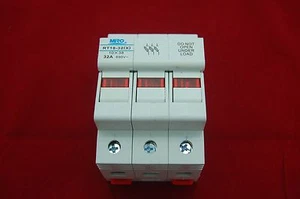 1PC 3 Pole Din Rail Mounting RT18-32 Fuse Holder for 10x38MM Fuse link - Picture 1 of 7