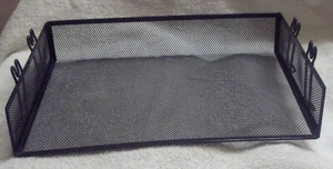 Wire Mesh In/Out Baskets/Desk Tray Letter Size Stackable (9 1/2 W x 13L)Preowned - Picture 1 of 3