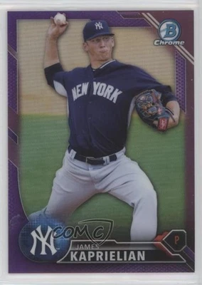 2016 Bowman Chrome Prospects Purple Refractor /250 James Kaprielian #BCP71 - Image 1 of 2