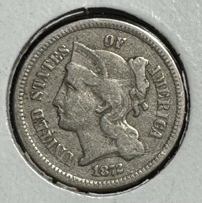 1872 Three Cent Copper Nickel in XF condition - Image 1 of 4