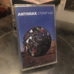 Anthrax Metal Band STOMP 442 Cassette Good Shape 1995 Rare Metal Metallica Rock - Picture 1 of 13