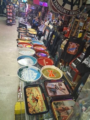 19 винтажных коллекционных пивных подносов BUDWIESER 🔥 BUSCH BAVARIAN 🔥 СМОТРИТЕ БЕСПЛАТНУЮ ДОСТАВКУ - Изображение 1 из 4