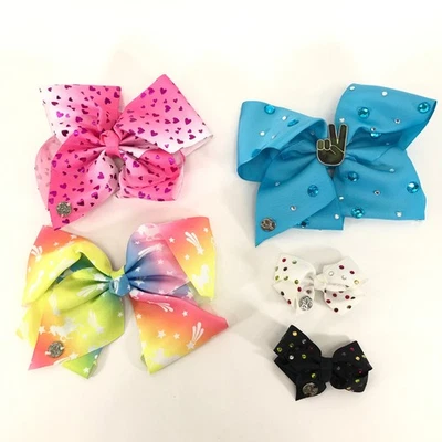 JoJo Siwa 5-Piece Hair Bow Set Girls Fashion Embellished Dress-up School Dance - Image 1 of 4