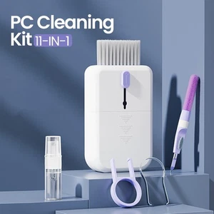 Portable 11 In 1 Multifunctional Cleaning Kit Computer Keyboard Cleaner Phone Sc - Photo 1/9
