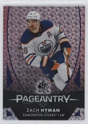 2023-24 SP Authentic Pageantry Red Zach Hyman #P-14 - Image 1 of 2