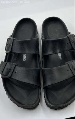 Sandalias Birkenstock Para Hombres Arizona EVA Negras Punta Abierta Sin Cordones Sin Talla Foto 1 de 2