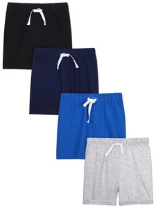 4 Pack Baby Boys' Cotton Shorts Baby Casual Shorts Soft Toddler Baby Boys' Pu... - Picture 1 of 7