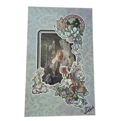 Bob Byerley Niño Recién Nacido Impresión Firmado Art Nouveau Hadas Foto 1 de 4