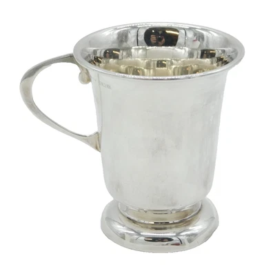 Sterling Silver Modernist Christening Mug Tankard Vintage 1971 Birmingham - Image 1 of 4