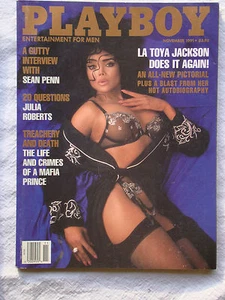 Original Playboy Magazine November 1991 LaToya Jackson Tonja Christinsen - Picture 1 of 1