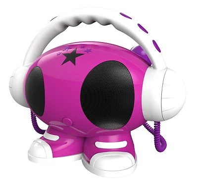 BIGBEN INTERACTIVE MP3 Karaoke Roboter 2 Mikrofone rw USB Player Recorder Kinder freundlich NEU