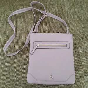 Ashwood leather cross body bag Blush Pink Zippers - Picture 1 of 6