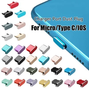 Micro/Type C/iP Anti Dust Metal Plug For iP 13 Pro Max Samsung Galaxy S22 - Photo 1 sur 40
