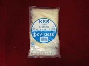 "Cortes de cable blancos KSS 1000 por paquete de 4-3/4" - Imagen 1 de 2