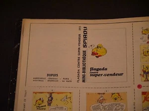 JOURNAL DE  SPIROU N°1551 MINI RÉCIT N°393 FLAGADA CONTRE SUPER VEND + CHARNIERE - Bild 1 von 2