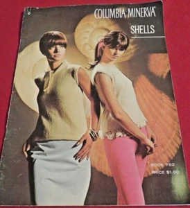 EUC Vintage 1966 Columbia Minerva Knitting Booklet 33 Pages "Shells" No. 762 - Picture 1 of 7