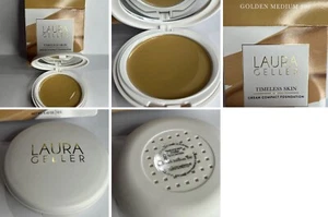 LAURA GELLER TIMELESS CREAM FOUNDATION COMPACT SHADE GOLDEN MEDI 12g - BOXED - Picture 1 of 1