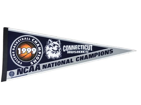 1999 NCAA Basketball Champions Connecticut Huskies 30x12 Full Size Pennant Cover