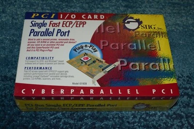 PCI I / O Card~Single Fast ECP/EPP Parallel Port~SEALED/NEW~Cyberparallel - Image 1 of 2