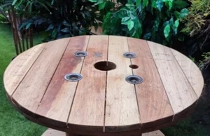 SANDED Ready For Stain (70cm) Rustic Wooden Table Top Industrial WITHOUT LEGS - Picture 1 of 1