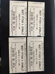 Boletos Monty Python Spamalot 2012 Pacific Repertory Theatre Carmel Monterey CA - Imagen 1 de 7