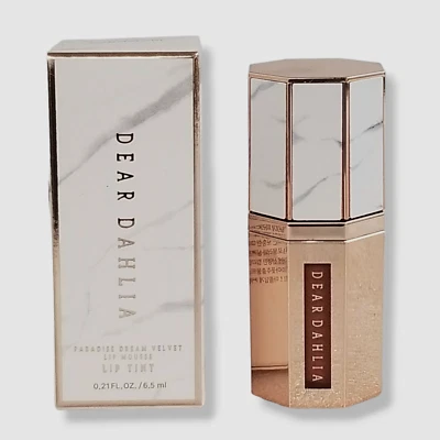 $31 Dear Dahlia Paradise Dream Velvet Lip Mousse Tint | Marmalade | .21 fl oz