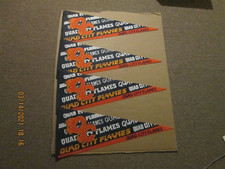 AHL Quad City Flames Vintage Defunct Lot of 4 Circa 2008 Team Logo Pennants