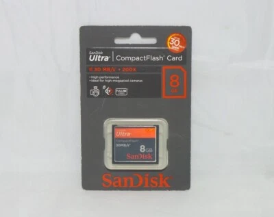 SanDisk Ultra CompactFlash 8 GB Memory Card 30MB/s (SDCFH-008G-U46) - Image 1 of 3