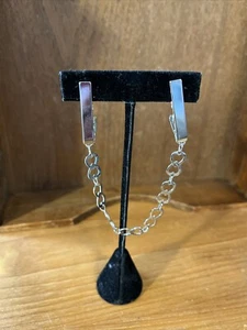 DE COLECCIÓN MODERNIST Mujer SUÉTER/SOPORTE CLIP DE PIEL TONO PLATEADO - Imagen 1 de 6