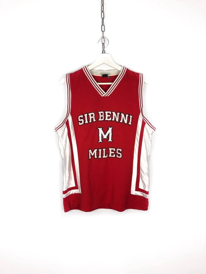 SIR BENNI MILES JERSEY TANK TEE NEW YORK BASKETBALL OG SIZE M RED - Image 1 of 4