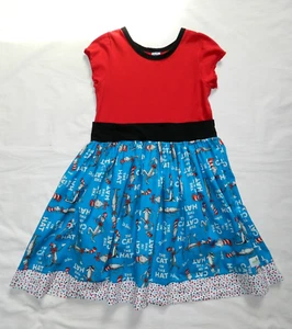 Girls size 12 Dr Seuss Cat in the Hat Dress Chris n Missy - Picture 1 of 5
