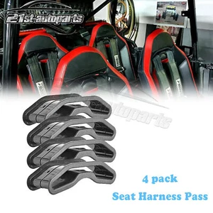 4x Seat Belt Harness Pass Through Bezel Insert For Polaris RZR 900 1000 4 XP 14+ - Picture 1 of 7