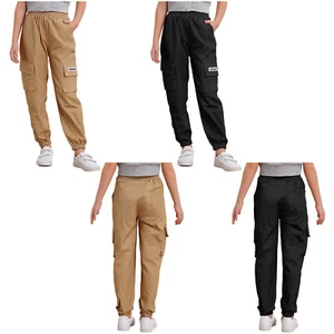 Niños Niños Pantalones de chándal Pantalones de carga Pantalones de senderismo Informales Ropa diaria Entrenamiento Show - Imagen 1 de 30