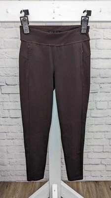 XXSMALL CHOCOLATE A372463 Susan Graver Regular Weekend Premium Stretch Leggings - Image 1 of 3