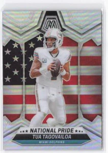 2024-25 Panini Mosaic Tua Tagovailoa #251 Orgoglio Nazionale Silver Prizm - Foto 1 di 2