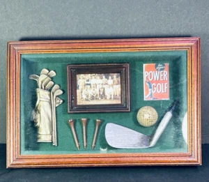 Diorama Shadow Box Ben Hogan Three Hands Corp Power Golf History - Picture 1 of 8