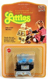 The Littles Stove Die-Cast Metal 1794 Excellent Condition NRFP 1980 Mattel Blue - Picture 1 of 3