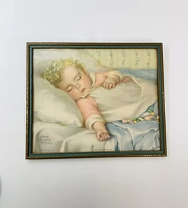 Vintage Annie Benson Muller Just A Little Dream Baby Druck gerahmt - Bild 1 von 12