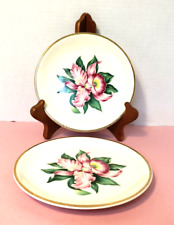 2 Modern Orchid by Paden City Pottery Bread & Butter Plates 6 3/8"