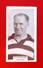 1933 WILLS VFL Cigarette Card:  ARTHUR COGHLAN  (Geelong)  #159