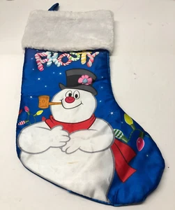 Warner Brothers Classic Media Frosty the Snowman Christmas Stocking 16 in Blue - Picture 1 of 3