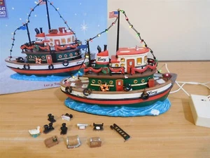 Lemax Carole Towne Accessory - Lighted Lucy Tug Boat - 2006 - #64535L - AS IS - Picture 1 of 3
