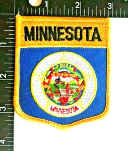 BESTICKTER MINNESOTA STAATSFLAGGENSCHILD AUFNÄHER - Bild 1 von 3