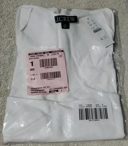 J.Crew Squareneck cap-sleeve top in stretch cotton blend M - Picture 1 of 1