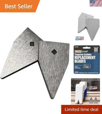 Diamond-Honed Replacement Blades for Knife Sharpeners - 10 Seconds Sharp Edge - Image 1 of 4