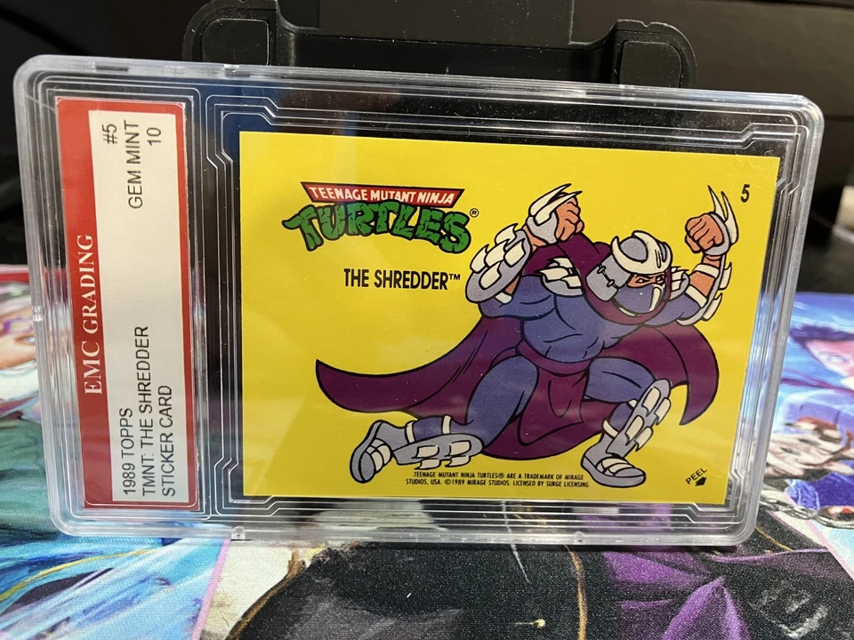 SHREDDER TMNT 1989 Topps Teenage Mutant Ninja TURTLES CARD #5 EMC GRADED 10 - Image 1 of 2