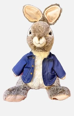 Peter Rabbit Plush Blue Denim Jacket 21" Dan Dee Stuffed Animal - Image 1 of 4